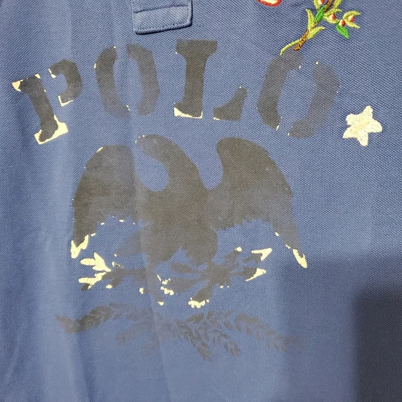 Polo ralph lauren American flag eagle stars shield embroidered shirt - Picture 4 of 16